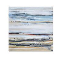 Hand Painted Abstract Sea Painting On Canvas Beautiful Modern Seascape Wall Art For