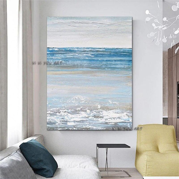 wall Painting Hand Painted Beach Landscape Canvas Decor