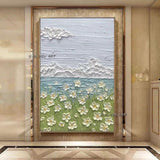 Knife Flower Abstract Hand Painting On Canvas Hand Painted Without Border