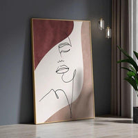 Hand Painted Naked Women Line Drawing Sexy Girl Canvas Oil Painting Abstract Boho Decor