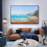 Modern Abstract Landscape Wall Art Hand Painted Canvas Oil Painting Posterative