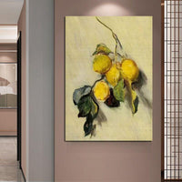 Hand Painted Claude Monet Impression Branch of Lemons1883 Abstract Art Oil Painting s