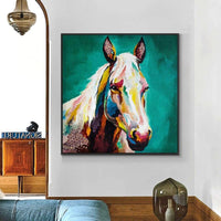 Modern Abstract Wall Art Canvas Palette Knife Hand Painted Horse Oil painting On Canvass Paintings