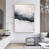 Abstract Seascape Oil Painting On Canvas Hand Painted Modern Painting Minimalist Office