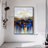 Abstrakte Landschaft handgemalte Leinwand Wandkunst Home Living Wandbild Dekoration