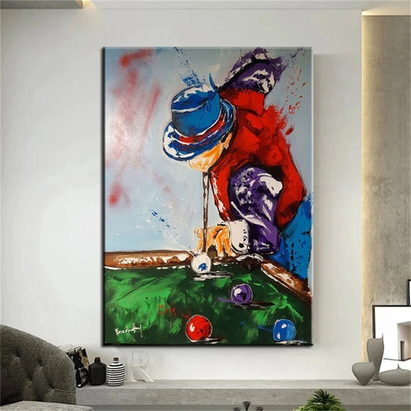 Hand Painted Oil Paintings Modern Street Art Canvas Painting on The Wall Art Sport Posters Graffiti Pop Art Decor