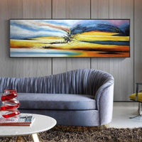 Hand Painted Palette Abstract Oil Painting On Canvas Modern Arts