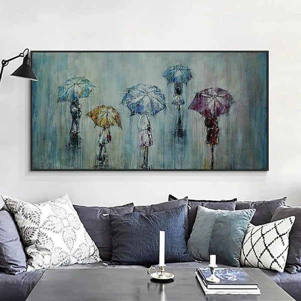 Hand Painted Retro Oil Painting Impression Characters Abstract Wall Canvas Modern Canvas Artwork Room Decor