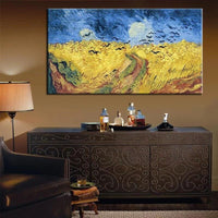 Hand Painted Oil Paintings Van Gogh Golden Wheat Field Wall Art Impressionist Decoration