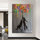 Hand Painted Oil Paintings Canvas Painting Street Graffiti Pop Arts