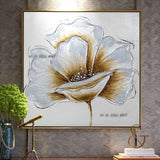 Big Beautiful Orchids Flower For Home Wall Decoration Hand Drawn On Canvas Wall Art Bedroom