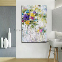 Hand Painted Oil Paintings Flower Landscape Abstract On Canvas Moderns