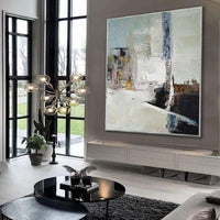 Hand Painted Abstract Overd Wall Art Canvas Canvas DecorationIn the living Room