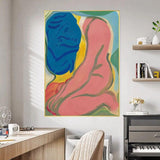 Hand Painted Modern Abstract Nude Girl Oil Paintingative