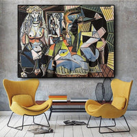 Top aritist Hand Painted Women Of Algiers Picasso on Canvas home decor Wall Art