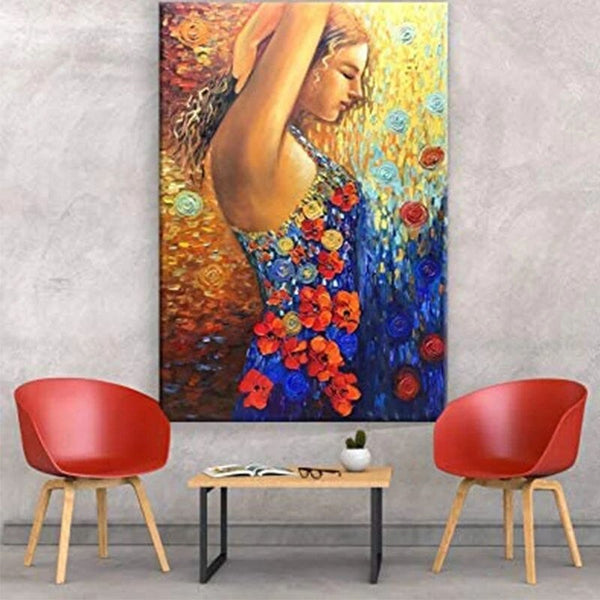 Hand Painted Sexy Woman Canvas Oil Paintings Naked Body Character Posters Wall Art Bedroom Home Wall Decor