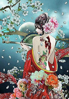 DIY Oil Painting By Numbers Japanese Woman Drawing On Canvas HandPainted Art Gift DIY Pictures Girl Figure Kits Home Decor