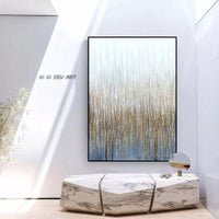 Abstract Art Decorative Wall Painting On Canvas Hand Painted Oil Vertical Painting