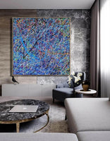 Hand Paintedmodern impression painting abstract oil painting on canvas for frameless living room