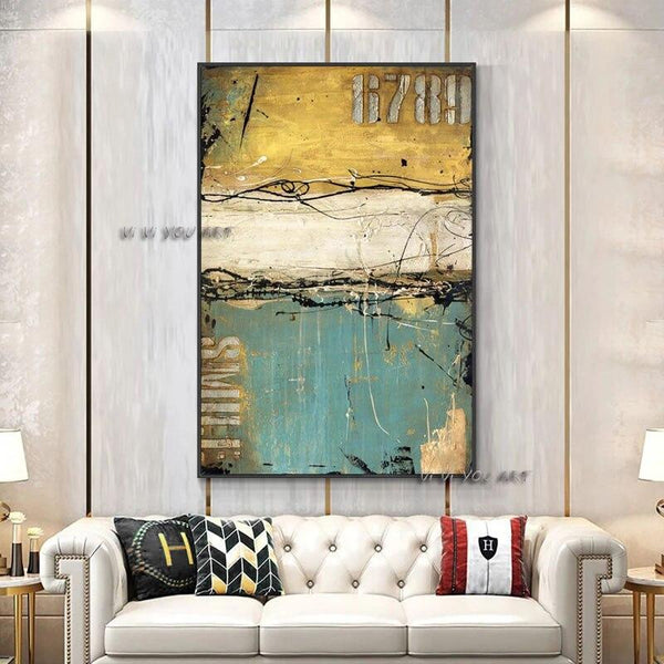 art High Quality Hand Painted Modern Abstract on Canvas Pop Fine Art Abstract for