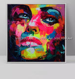 Nielly Style Francoise ArtWork Hand Painted Oil painting Face picture Art Women Modern Abstract on Canvas