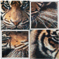 DIY Diamond 5D DIY Diamond Painting Tiger Full Square/Round Drill Mosaic Painting Decoration