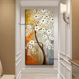 Hand Painted Oil Painting 3D Knife Flower Landscape Abstract Wall Arts Modern On Canvas Unframe