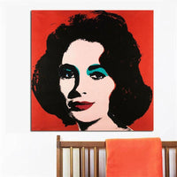 Hand Painted Andy Warhol Character Women Portrait Hand Painted Oil Paintings Wall Art Canvas Decors