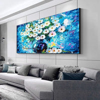 Hand Painted Flowers Tree Abstract Morden Oil Paintings Canvas On Ca Nvas Art Bedroom Decoration