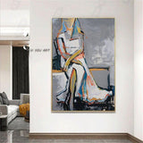 Hand Painted Modern abstract Figures Art picasso Body Nude Wall Canvas Oil Paintings Drawing Decoration