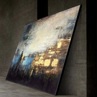 Hand Painted Texture Landscape Modern Abstract Oil Painting On Canvas