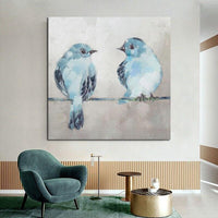 Hand Painted Oil Painting Modern Animals Birds Abstract Canvas Paintings Room Decors