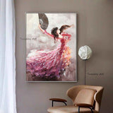 Hand Painteds Oil Painting On Canvas Abstract Art Ballet Painting Modern Home hotel Room Corridor