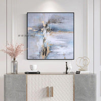 Modern Abstract Landscape Hand Painted Canvas Wall Art Style For Home Wall Decoration