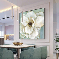 Modern art Elegant Bloom Peony Hand Painted Flower on The Wall Art Wall Art