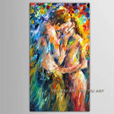 Hand Painted modern Naked Woman on Canvass wall art