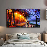 Hand Painted Oil Painting Canvas Modern Knife Street Colorful Landscape People Abstract Home Room Decors