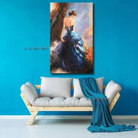 Pure Hand Painted home Decorative Wall Paintings Sexy nude Women Painting body art Canvas