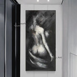 Oil Paintings Hand Painted Canvas Modern Sex Lady Wall Art Girl Bedroom Abstract Minimalist Art