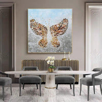 Hand Painted Beautiful Butterfly Oil Painting on Canvas Modern Animal As