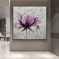 Home Decor Wall Art Purple Flower Wall Art Mural Office