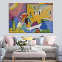 Hand Painted Wassily Kandinsky No. 3 improvisation study Hand Painted Oil Painting for Living Decor