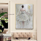 High Quality On Canvas Dancer Girl Oil Paintings Wall Art