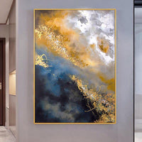 Hand Painted Golden Abstract Painting Modern Art Modern Canvas Art High Quality