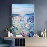 Abstract Artwork Colorful Textured Canvas Wall Art Pure Hand Painted High Quality Home Artwork