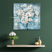 Hand Painted Oil Painting Flower Abstract Canvas Hallway Hotel Decoration Size