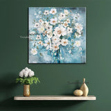 Hand Painted Oil Painting Flower Abstract Canvas Hallway Hotel Decoration Size