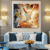 Hand Painted Oil Painting Impression Character Nude Abstract Rooms