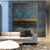 Hand Painted Oil Painting Heavy Texture Acrylic Canvas Art Modern Abstract For Hotel Room Decor