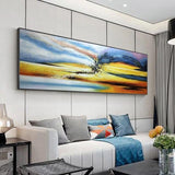 Hand Painted Palette Abstract Oil Painting On Canvas Modern Arts